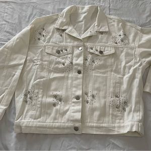 New Denim diamond Jacket size L